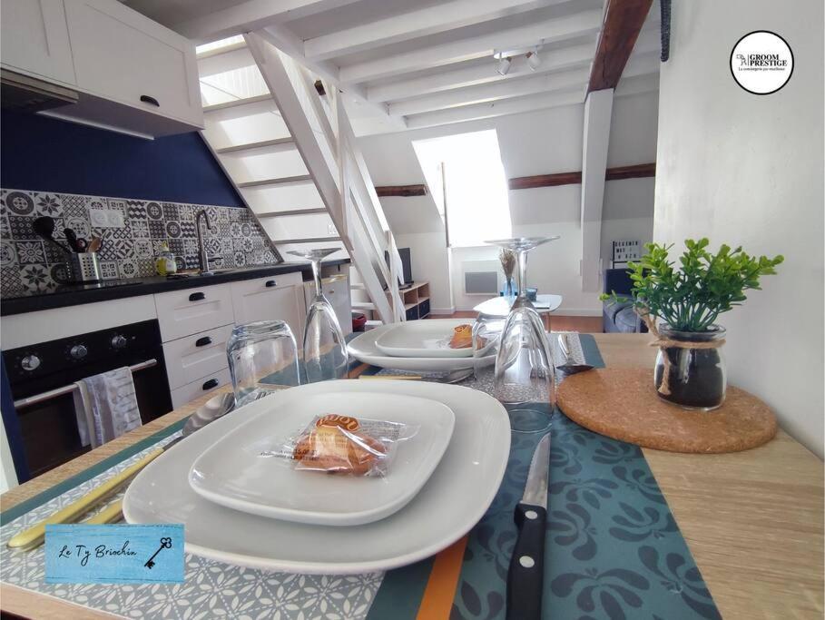 Le Ty Briochin - Hypercentre Saint-Brieuc Apartment Bagian luar foto